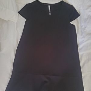 Black knee length dress